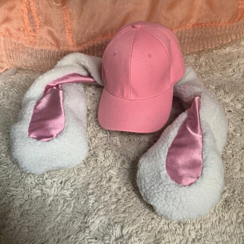 Pink Long-Bun Cap
